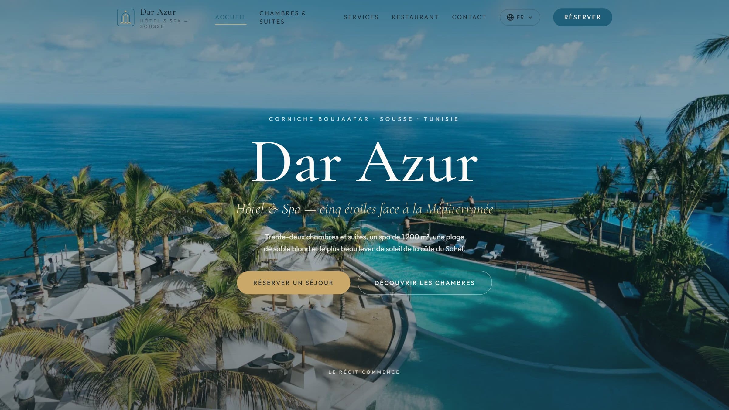Dar Azur Hôtel & Spa — Hotel · Scroll Story homepage built by BreakNRoot