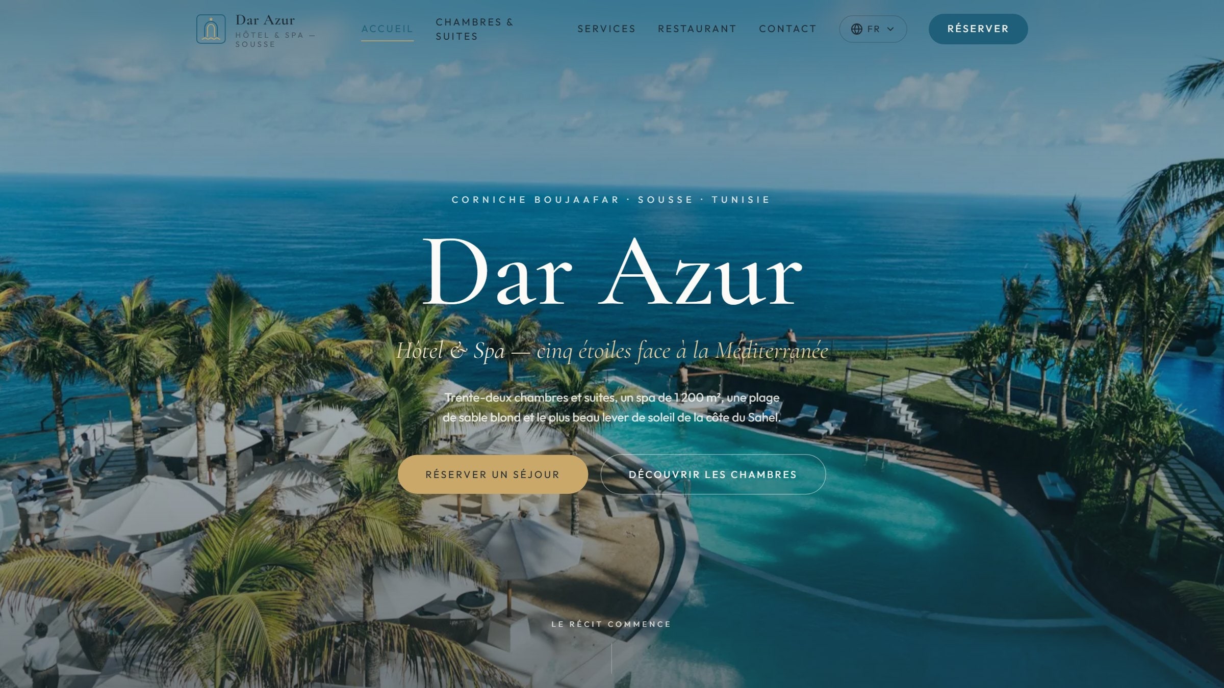 Dar Azur Hôtel & Spa — Hotel · Scroll Story homepage built by BreakNRoot